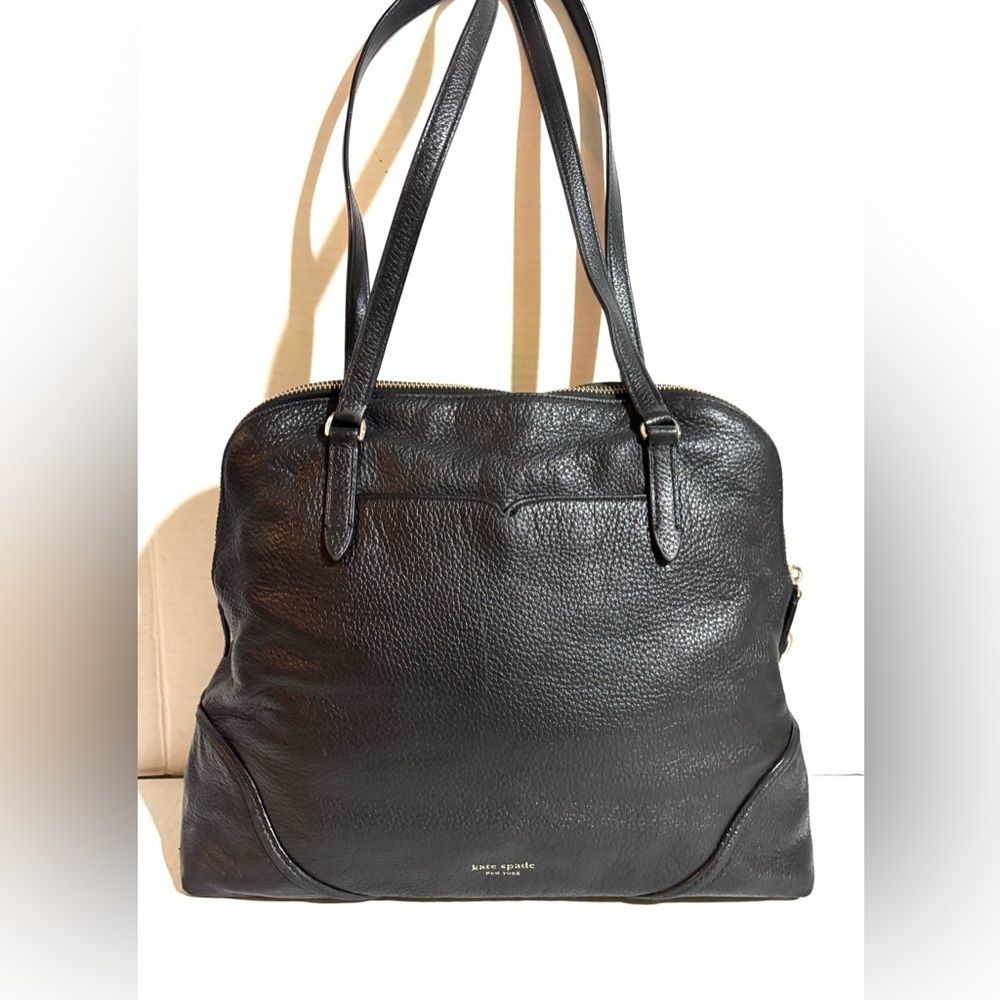 Kate spade Black pebbled Leather Tote Bag
